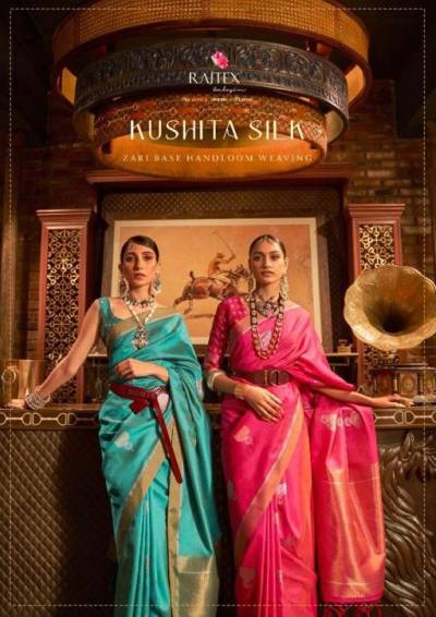 Kushita Silk By Rajtex Weaving Silk Partywear Saree Collection
